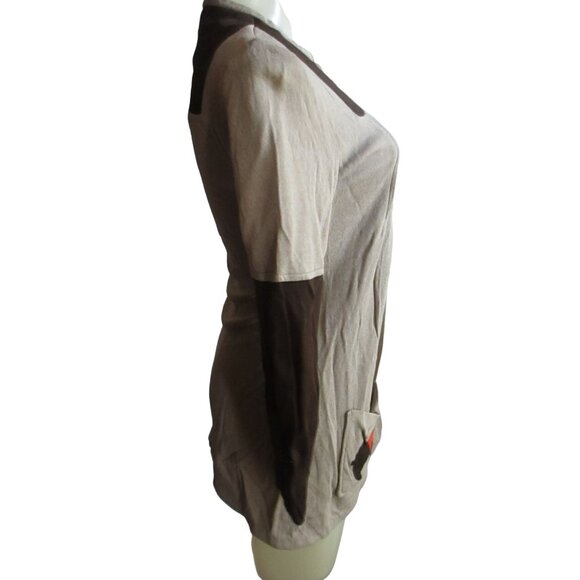 Medium Vintage Women's Tunic Top 1970's Elephant Pockets Real Mod Handmade Indy - Picture 3 of 10